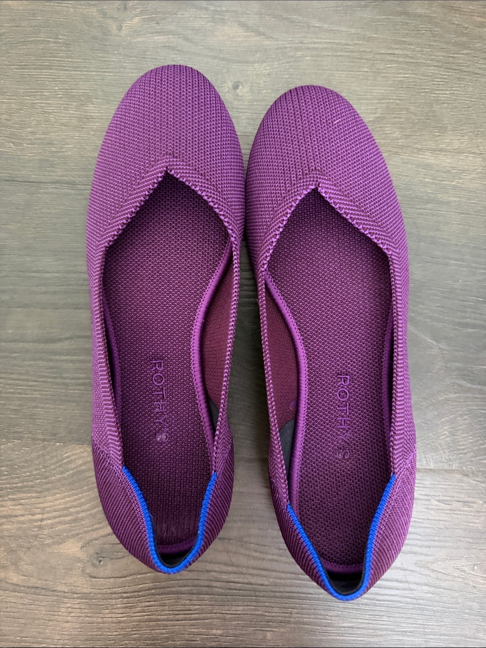 Women’s Slip-On Ballet Flats in Plum size 9.5 round Toe The Flat